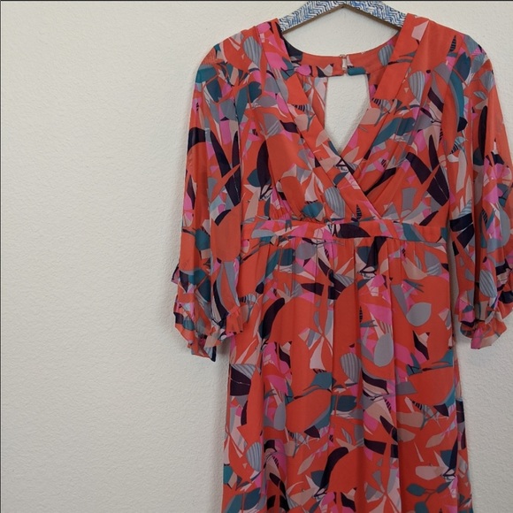 Clover and Sloane Multicolored Chiffon Dress - Picture 3 of 8